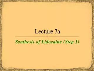 Lecture 7a