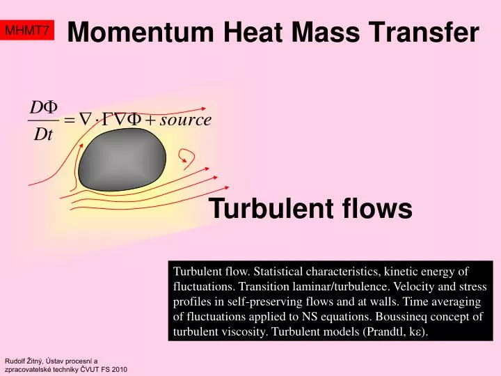 momentum heat mass transfer