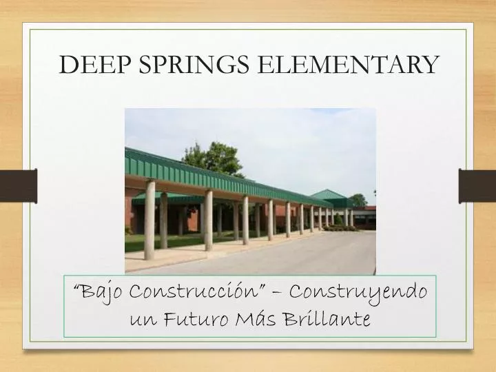 deep springs elementary