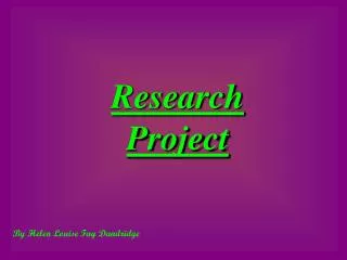 Research Project