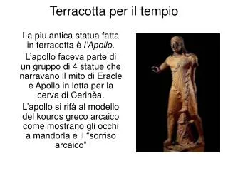 terracotta per il tempio