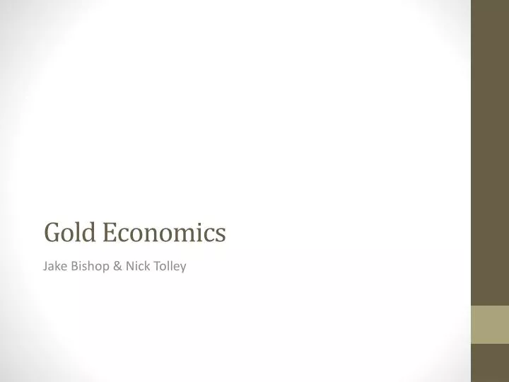 gold economics