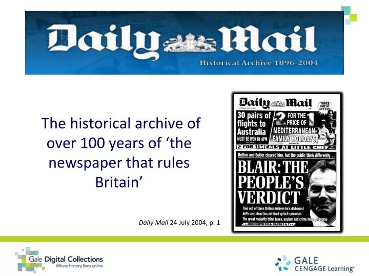 the historical archive of over 100 years of the newspaper that rules britain