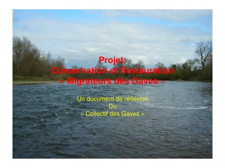 projet conservation et restauration migrateurs des gaves