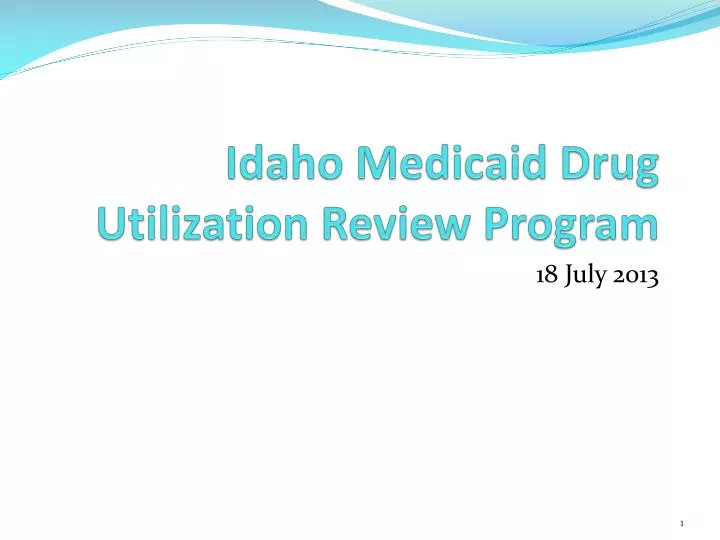 idaho medicaid drug utilization review program