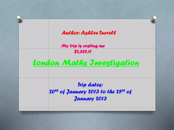 london maths investigation