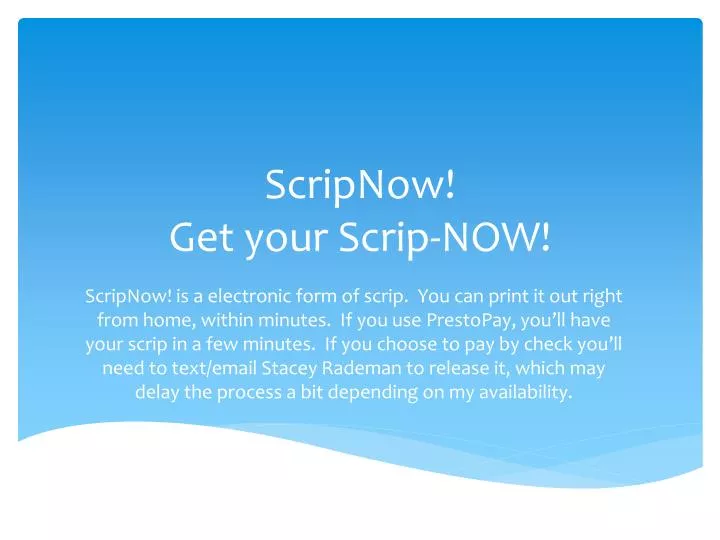 scripnow get your scrip now