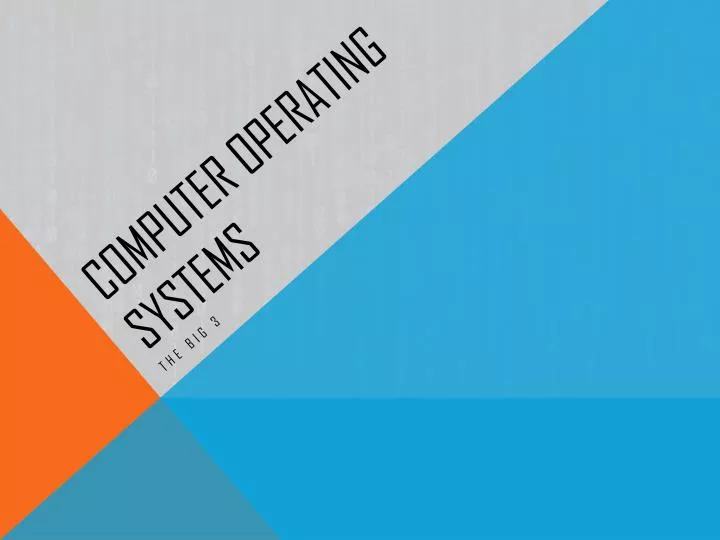 computer operating systems
