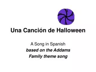 una canci n de halloween