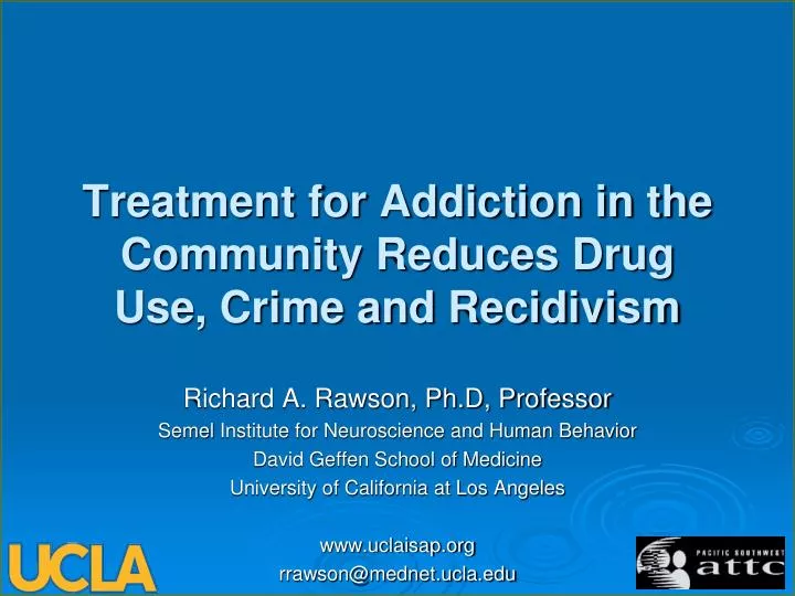 treatment for addiction in the community reduces drug use crime and recidivism