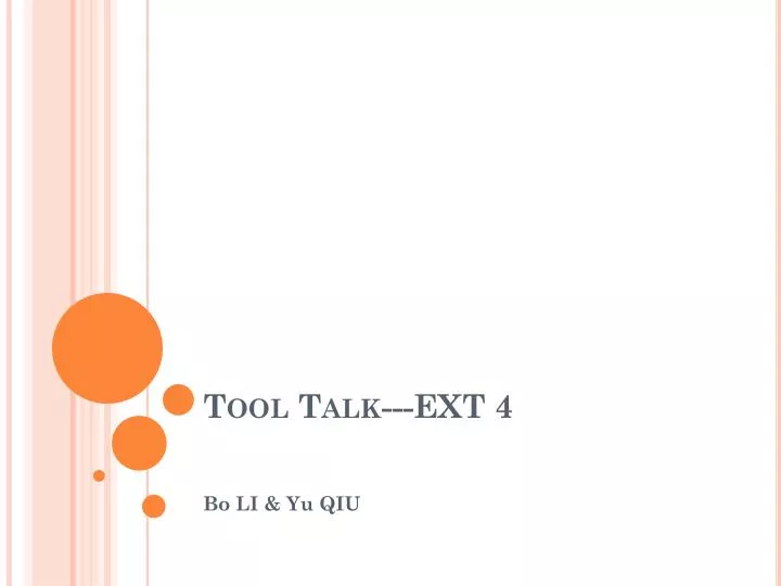 tool talk ext 4