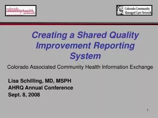 Colorado Associated Community Health Information Exchange