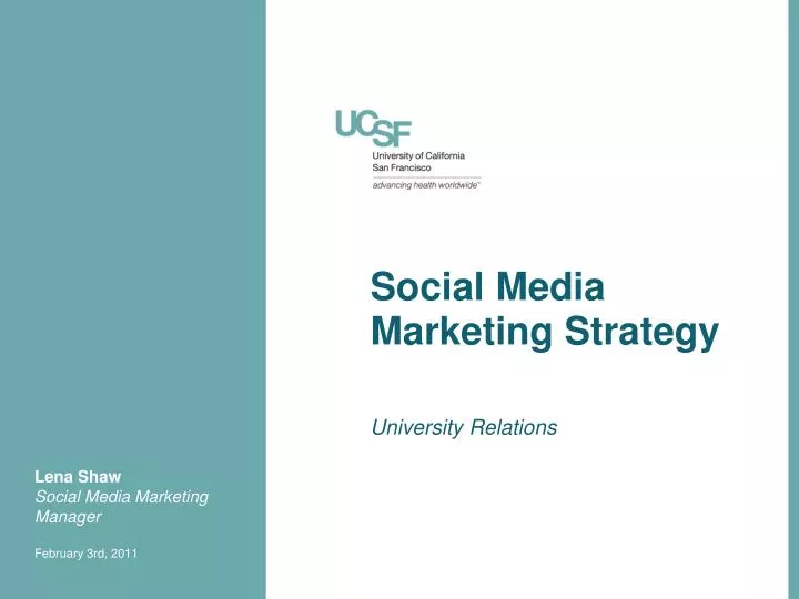 social media marketing strategy