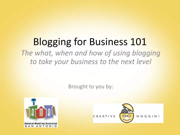 blogging for business 101