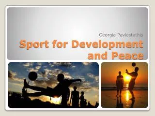 Sport for Development and Peace