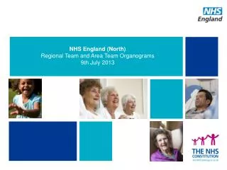 NHS England (North) Regional Team and Area Team Organograms 9th July 2013