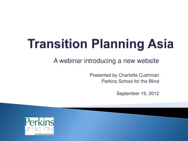 transition planning asia