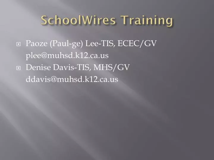 schoolwires training