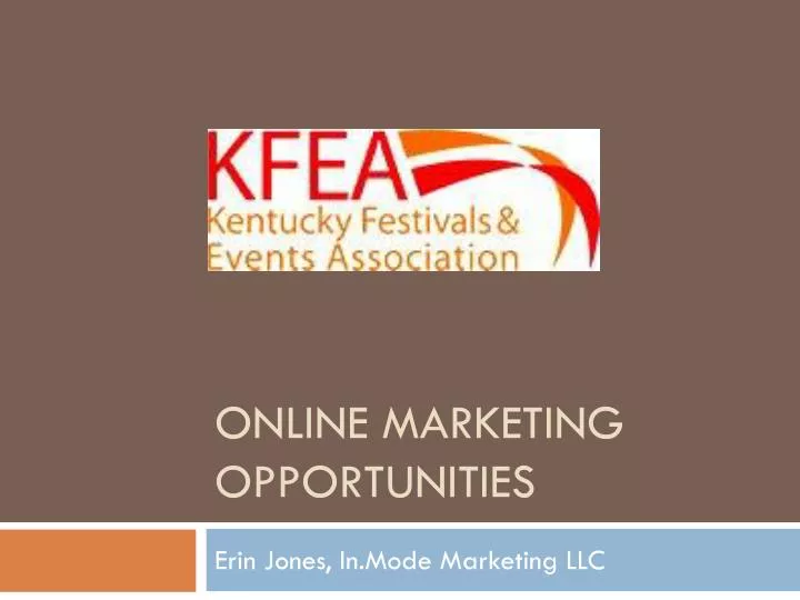 online marketing opportunities