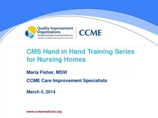 CMS Hand in Hand Training Series for Nursing Homes