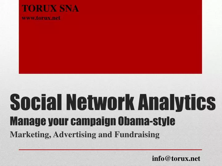 social network analytics manage your campaign obama style