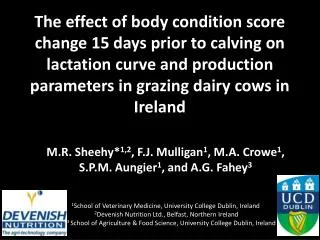 The effect of body condition score change 15 days prior to calving on lactation curve and production parameters in grazi