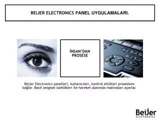 beijer electronics p anel uygulamalari