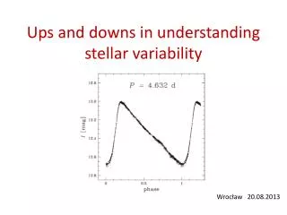 Ups and downs in understanding stellar variability