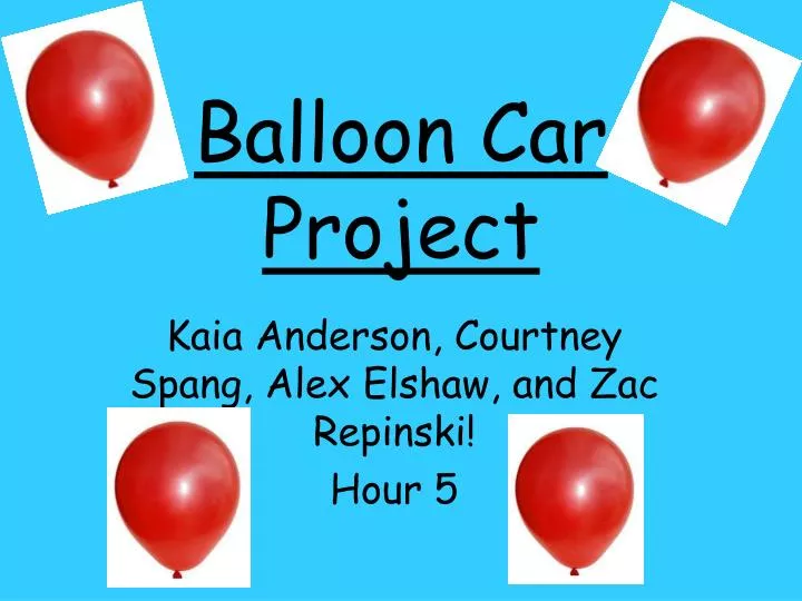 balloon car project