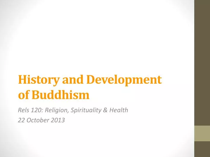 history and development of buddhism