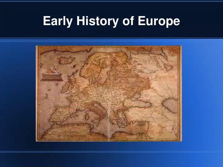 early history of europe