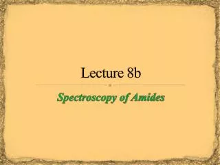 Lecture 8b
