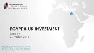 Egypt &amp; UK Investment