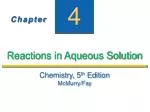 Reactions in Aqueous Solution - slide 1