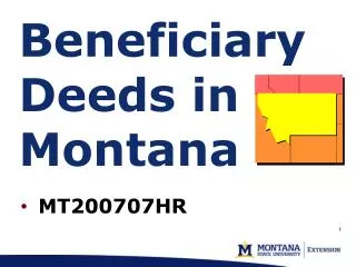 Beneficiary Deeds in Montana