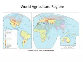 World Agriculture Regions