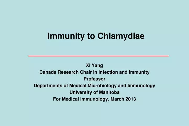 immunity to chlamydiae