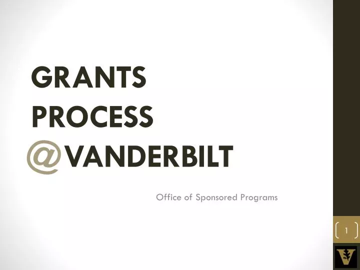 grants process vanderbilt