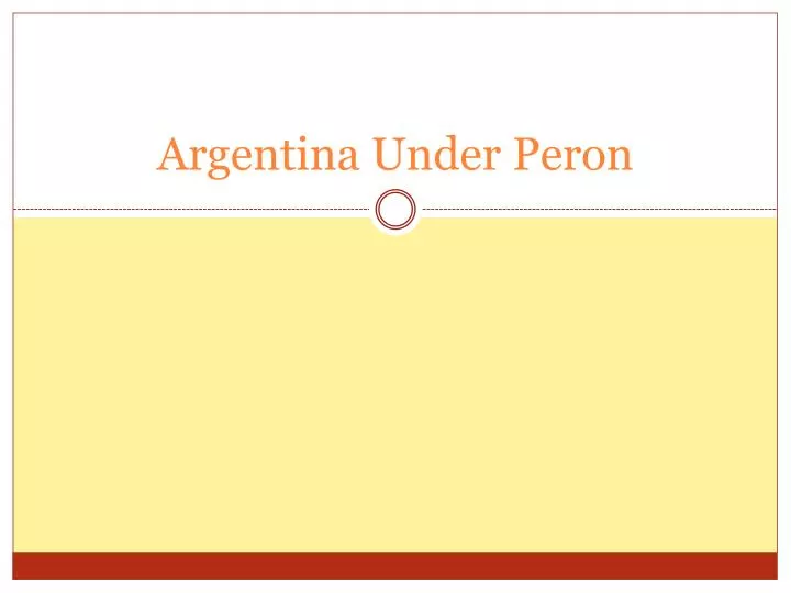 argentina under peron