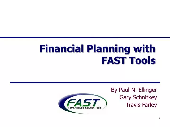 financial planning with fast tools