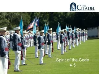 Spirit of the Code 4-5
