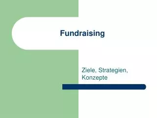 fundraising