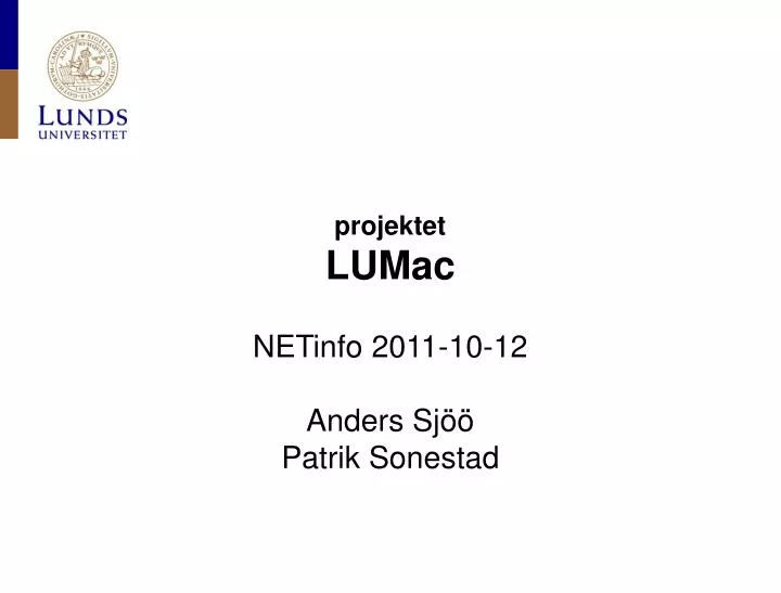 projektet lumac