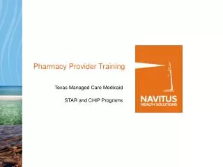 pharmacy provider training