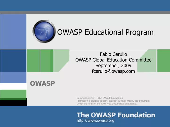 owasp educational program