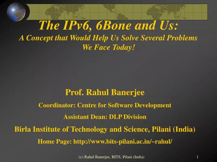 the ipv6 6bone and us a concept that would help us solve several problems we face today