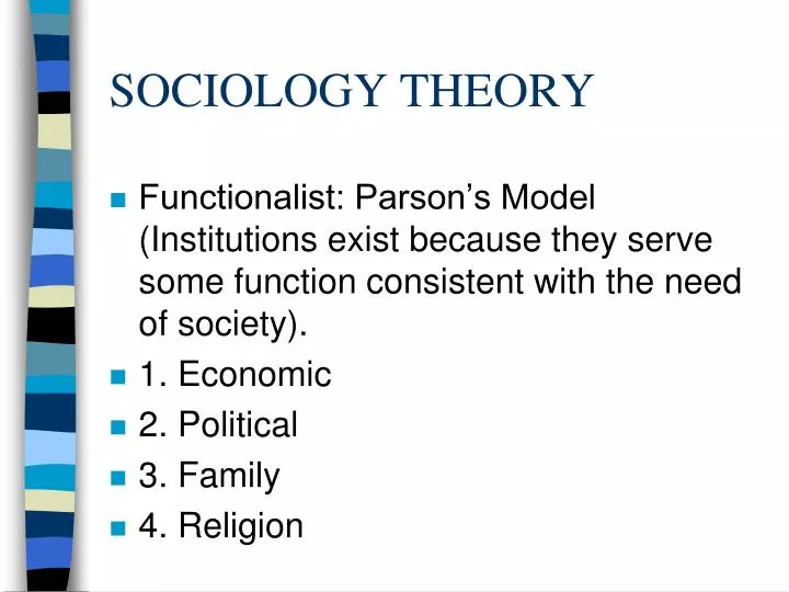 sociology theory