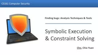 Symbolic Execution &amp; Constraint Solving