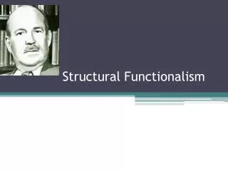 Structural Functionalism