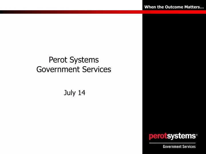 perot systems government services